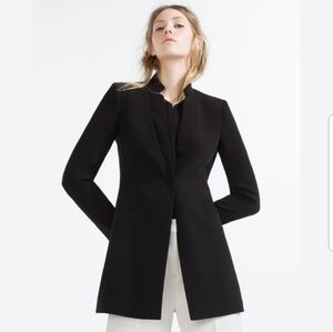 NWT Zara long blazer jacket coat with pockets